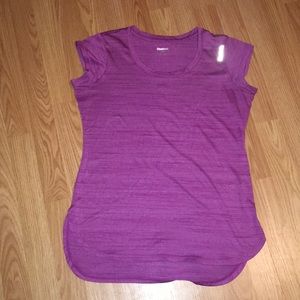 Reebok purple workout tee